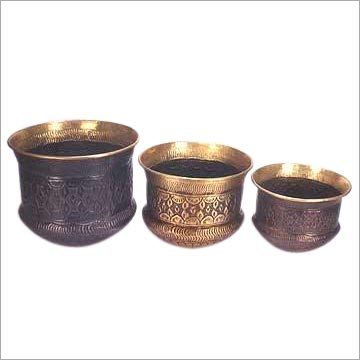 Brass Planter set of 3 pcs