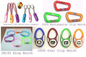 Watches - Plastic, Varied Dimensions, Multiple Colors | Durable, Stylish, Compact, Customizable, Lightweight, Clip Closure