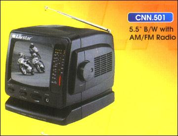 5.5" B/W with AM/FM Radio
