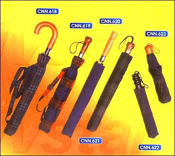 Umbrellas - Polyester, 30 Inches, Black | Water-Resistant, Durable, Windproof, Stylish, UV Protection, Lightweight, Compact, Wooden Handle