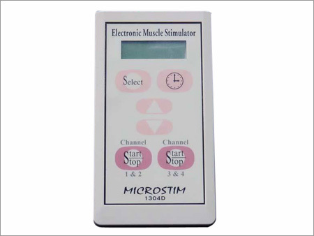 Microstim - Abs Plastic 10x5x2 Cm, Four Channel Outputs | Digital Display, Programmable Muscle Stimulation