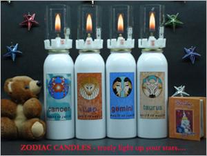 80 grams. automatic candles with Zodiac signs