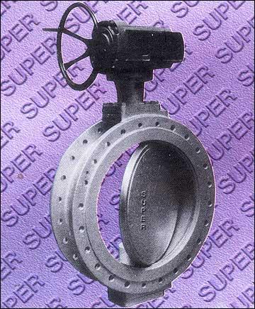 Cast Iron Double Flanged Butterfly Valve with Worm Gear as per IS: 13095/91