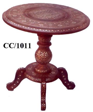 Wooden Carved Round Table-2