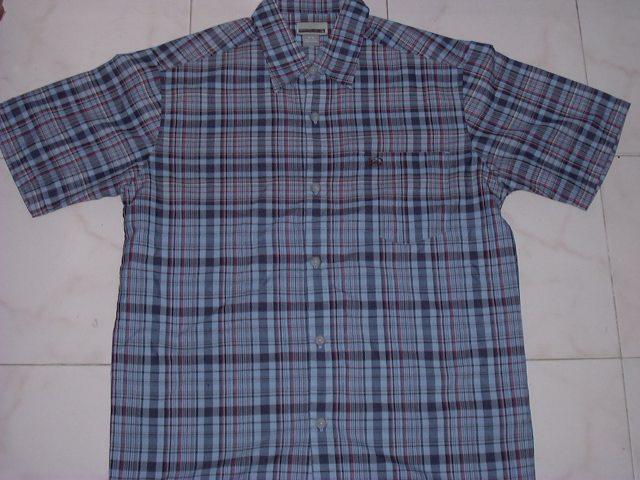 Men's Shirts - 85% Polyester 15% Viscose, S-XL, Blue Checked | Button-Down, Breathable Fabric, Short Sleeve, Comfortable Fit
