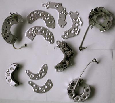 Rectifier plates and assemblies.