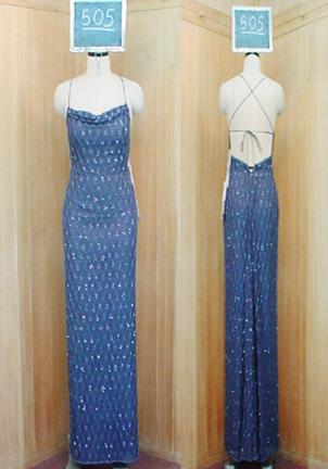 Sequence Dress with Stole