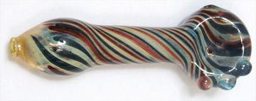 Glass Pipe - Borosilicate Glass, 4 Inches, Multi-colored | Deep Bowl, Ergonomic Grip, Portable, Easy To Clean, Lightweight