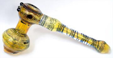 Glass Hukka - Borosilicate Glass, 6 Inches, Yellow | Easy Cleaning, Durable, Smooth Smoke