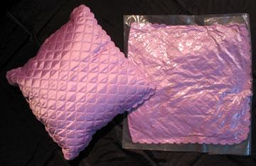Cushion Covers - Polyester 16x16 Inches Lavender, Quilted Pattern, Zipper Closure, Soft Fabric, Durable Design