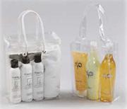 Vinyl Shopping Bag - Vinyl Material, Open Top, Loop Handles | See-Through, Reusable, Durable, Waterproof