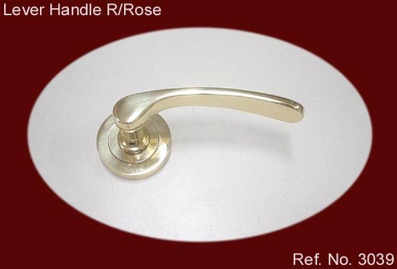 Lever Handle Round Rose 2"