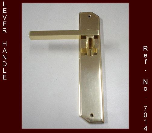 Lever Latch Handle - Brass 150x50 mm Polished Finish | Easy Installation Secure Locking Durable Design