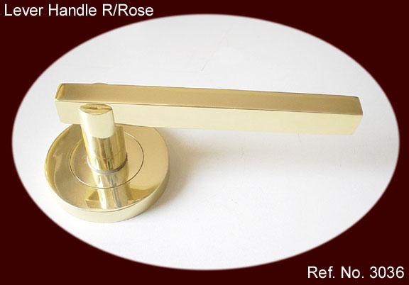 Lever Handle Round Rose