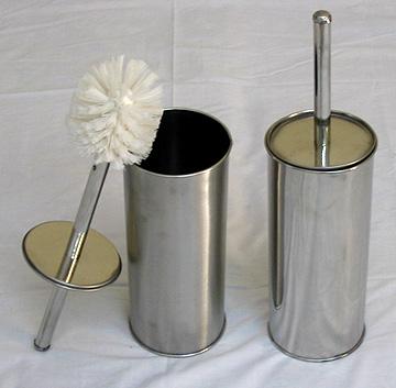 Brush Holder - Stainless Steel, 12 Inch Height, 5 Inch Diameter | Easy Cleaning, Durable, Modern Design, Space Saving, Hygienic Storage