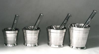 Kitchenware - Stainless Steel, Small Size, Silver Finish | Durable Material, Elegant Design, Easy to Clean, Versatile Use, Space Saving, Lightweight, 4-Piece Set with Attached Handles