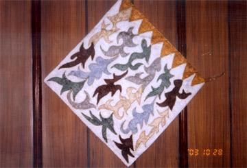 Cushion cover with Patch work