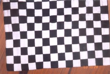 Quilted Cushions with double hold checks