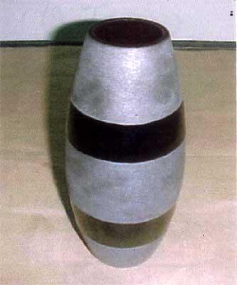 Vase - Ceramic, 10x5 Inches, Gray Matte | Elegant Design, Handcrafted, Durable, Modern Style