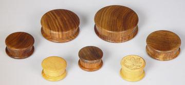 Tobacco Box - Wood, Diameter 10-25 mm, Height 5-15 mm | Brown, Cylindrical, Durable, Easy Storage