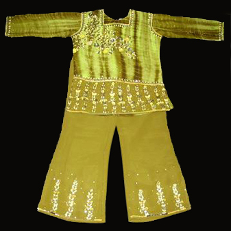 Girl's Wear - Full Sleeve Top and Trouser with Embroidery