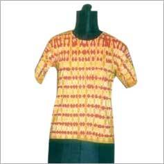 Ladies Half Sleeve Top with patch Designs