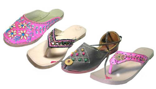 Handcrafted Beaded Slippers - Nagara Slippers