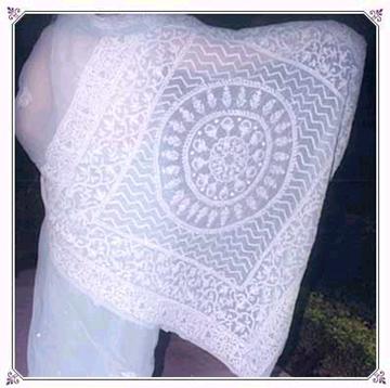Chikan embroidered Saree