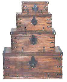 Wooden Boxes set of 4