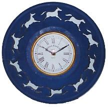 Wall clock with wooden frame