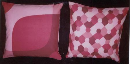 100% Cotton Printed Cushion Cover - 43x43 CMS, Pink | Soft Cotton, Zipper Closure, Durable, Decorative