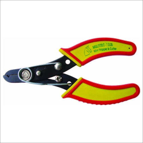 Wire  Stripper & Cutter With Screw Gauge Adjuster Handle Material: Rubber