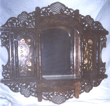 Mirror with Designed Wood Frame