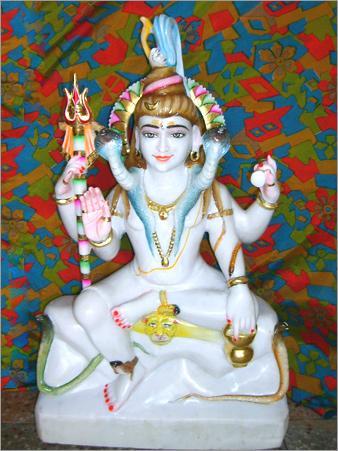 Shankar Ji In White Marble