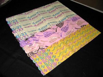 YARN DYED EMBROIDERY ON DYED COTTON FABRICS