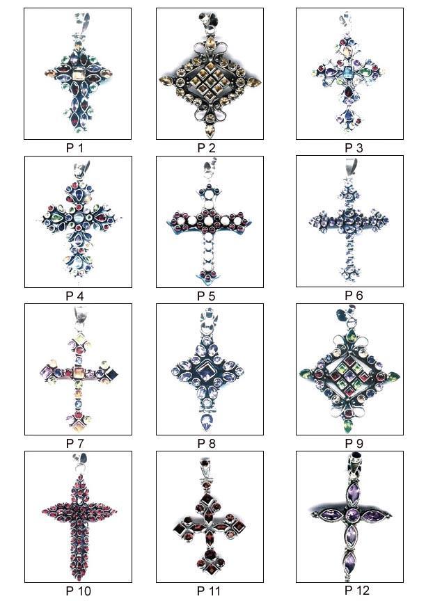 Silver Pendants with cut Gem Stone