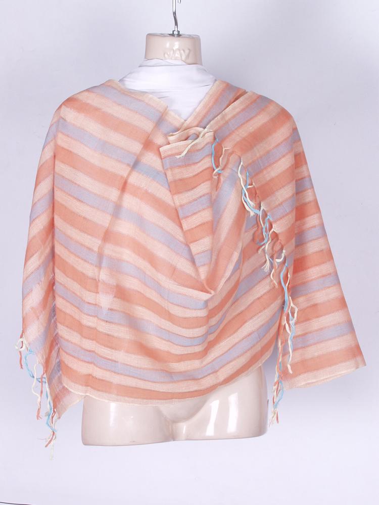 Stole - 100% Viscose, 22x72 inches | Durable Material, Soft Fabric, Stylish Design, Self Fringes, Versatile Use, Handwash Care, Available Colors