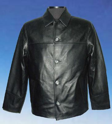 Men Car Coat (Leather - Lamb Nappa)