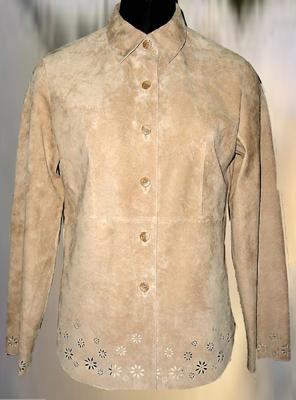 Ladies Jackets With Cutoiuts (Leather - Goat Suede)