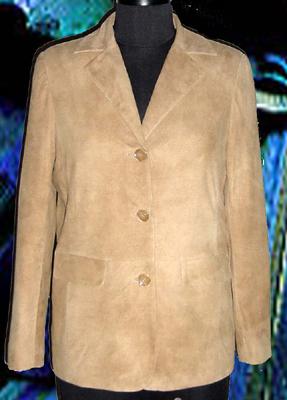 Ladies Blazer (Leather - Goat Suede)