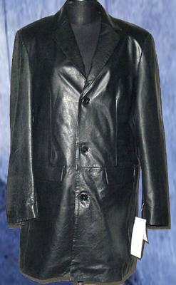Ladies Knee Coat (Leather - Lamb Nappa)