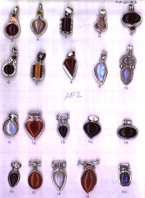 Pendants studded with Gem Stone