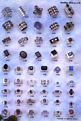 Rings studded with Gem Stones