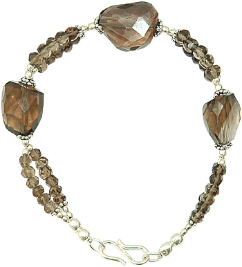 Smokey Quartz Beads Bracelet
