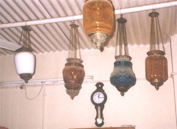 Glass Hanging Handi with Chain