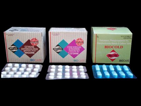 Biozine, Cetdrine & Biocold Tablets
