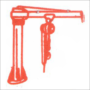Single Pole Swing Arm Crane