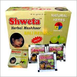 Shweta Herbal Mashhoor Kali Mehandi - Powder, 10x5x3 cm | Natural Ingredients, Easy Application, Long-Lasting Color, Deep Conditioning
