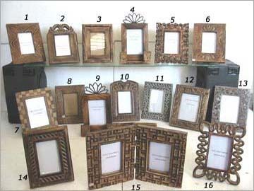 Photo Frames - Wood Material, Various Sizes, Matte Brown Finish | Elegant Ornate Design, Durable Build, Attractive Finish, Easy to Use