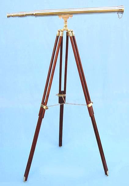Telescope with Wood Stand
